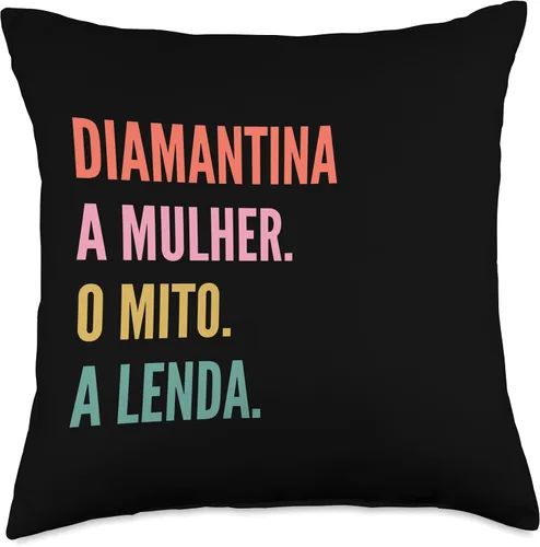Vista 4 de Funny Portuguese First Name Design - Diamantina Throw Pillow