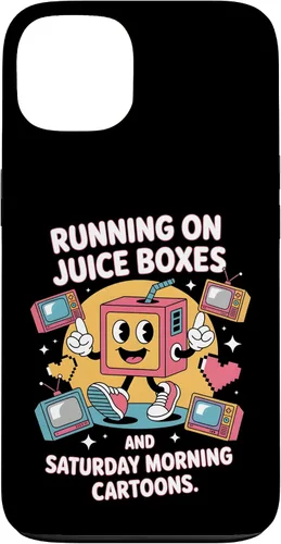Vista 7 de Cajas de jugo y dibujos animados - Funda retro nostalgia para niños de los 90 para iPhone 16