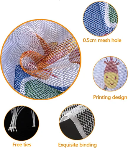 Vista 5 de Red de seguridad infantil para balcón, patios, barandillas y escaleras. Protectores de seguridad para niños/mascotas/juguetes tanto en interiores