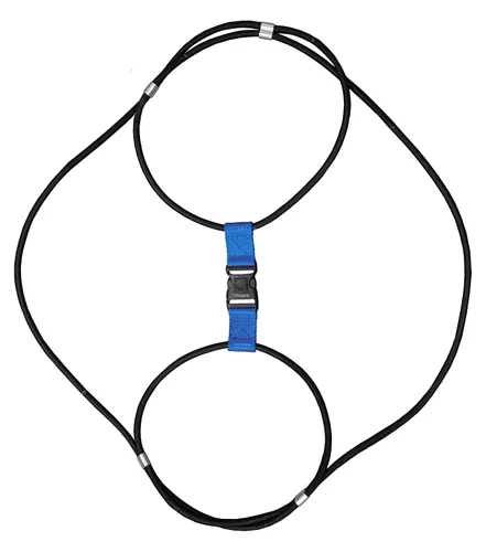 Vista 5 de ENCASED Bloqueo de cubo de basura extra grande para animales/mapaches, cuerda elástica resistente extra grande para exteriores