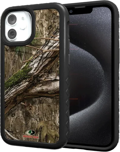Vista 10 de cellhelmet Mossy Oak Agua Yellowfin Funda de doble capa en morado lila diseñada para iPhone 13 Pro Max a prueba de golpes y caídas, duradera