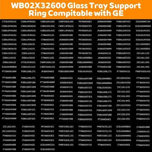 Vista 6 de WB02X32600 WB06X10651 Reemplazo del conjunto de anillo giratorio de microondas, con GE JT3800SH8SS ZSB9131N1SS ZSC1001KSS01 ZSB9131N2SS, reemplaza