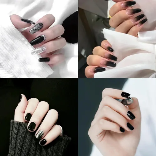 Vista 3 de Polvos holográficos de espejo para uñas, efecto dorado cromado, lentejuelas de polvo metálico puro, gel UV, pigmento de polvo cromado negro