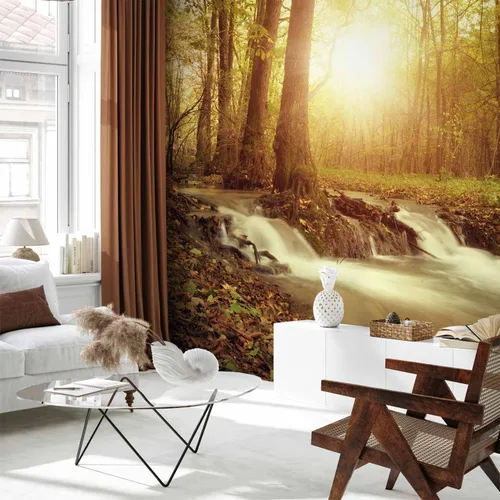 Vista 24 de artgeist Mural de pared premium Bosque púrpura, 79 x 55 pulgadas, papel tapiz no tejido, decoración de pared de vellón, impresión fotográfica