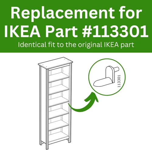 Vista 3 de Spare Hardware Parts BESTA - Pasadores para estantería (repuesto para IKEA Parte #113301) (paquete de 12)
