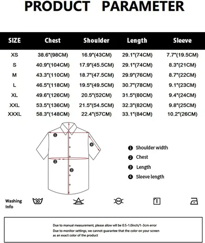 Vista 7 de ZEROYAA Camisas de manga corta con botones y algodón y lino para hombre, ligeras, con bolsillo