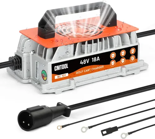 Vista 10 de CMTOOL Cargador de batería para carrito de golf de 48V 18AMP para Yamaha