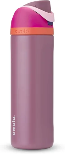 Vista 12 de Owala FreeSip - Acero inoxidable - 32 oz - Morado/Azul (pistas de esquí de los años 80)