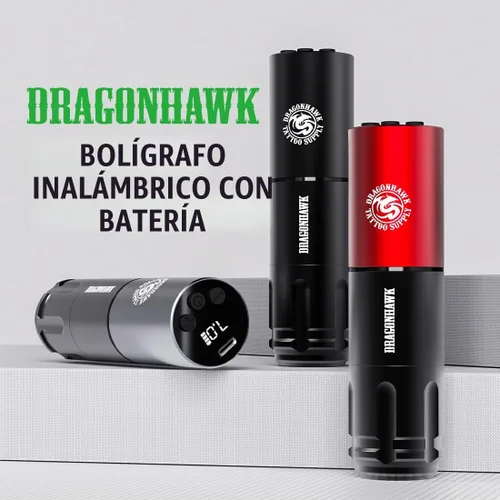 Vista 5 de Dragonhawk Kit de tatuaje para principiantes A1 Negro