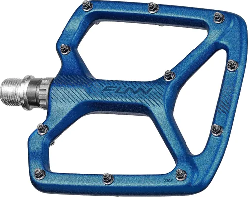 Vista 12 de Funn Python - Pedales planos de bicicleta - Pedales de bicicleta de plataforma ancha para bicicleta de montaña BMX/MTB, eje CrMo de 9/16 pulgadas