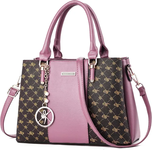 Vista 32 de KURGOOL Bolsos y bolsos de mano para mujer, bolso de hombro con asa superior, bolsa de mensajero para mujer
