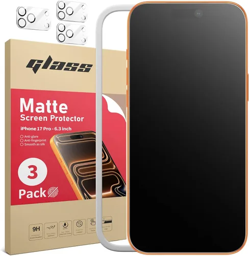 Vista 22 de Ambison Paquete de 1 protector de pantalla mate para iPhone 17 Air de 6.5 pulgadas 2025, antirreflejos y antihuellas dactilares, grado militar