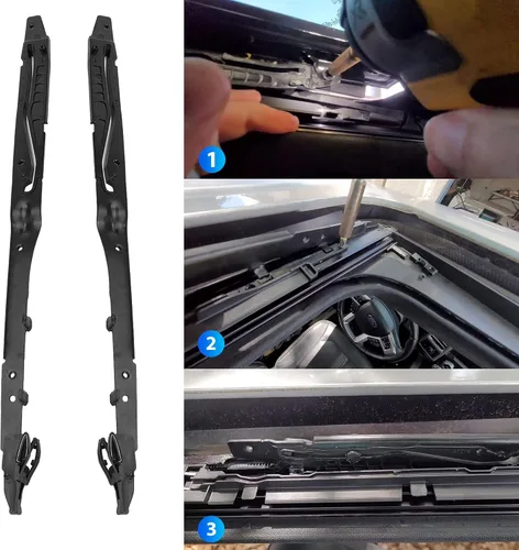 Vista 4 de Kit de reparación de montaje de riel de techo corredizo compatible con Ford F150 F250 F350 F450 2015-2020 Reemplazar OE FL3Z-1651071-A