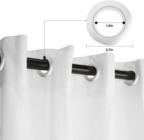 Vista 6 de T&H Home - Juego de cortinas de mármol con diseño abstracto de mármol, 2 paneles para puerta corrediza de cristal, dormitorio, sala de estar, 80