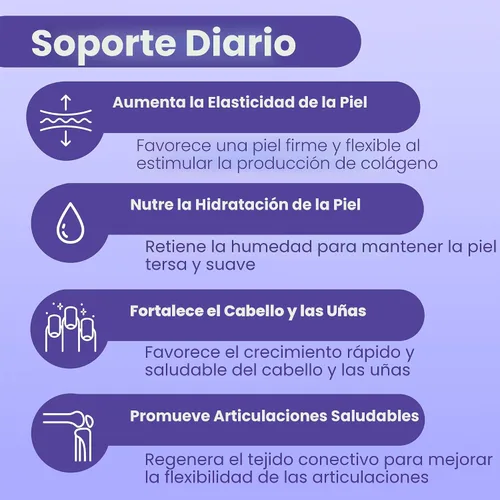 Vista 5 de Sanar Naturals Pastillas de colágeno con vitamina C, E - Apoya la salud del cabello, las uñas, la piel, las articulaciones y los huesos. Suplemento