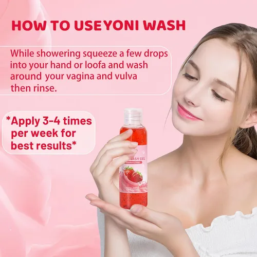 Vista 6 de Yoni Wash - 2 unidades de lavado femenino natural para mujer, equilibrio de ph, lavado vaginal Yoni para hidratación íntima, desodorante