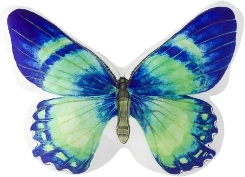 Vista 12 de JWH Almohada decorativa de mariposa 3D, almohada de animales estética, de peluche, funda de almohada con estampado de bonito cojín para cama, sofá