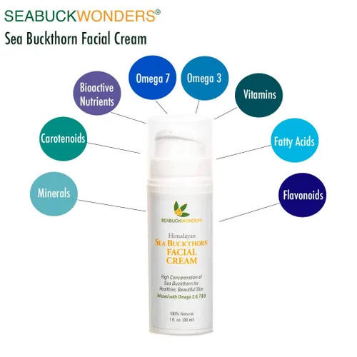 Vista 12 de Seabuckwonders Crema facial orgánica de espino amarillo, 1 onza