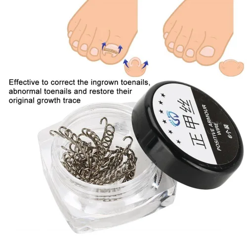 Vista 5 de Corrector de uñas pedicura herramienta de cuidado de pies, 12 unids/caja de herramienta de corrección de uñas de los pies, 6 tamaños encarnados