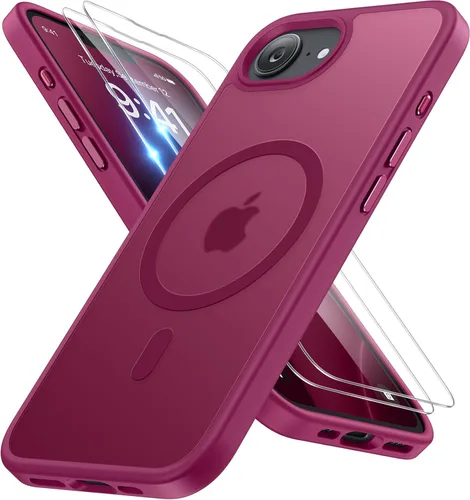 Vista 87 de Miracase Funda diseñada para iPhone SE 2022/SE 2020/7/8, funda multicolor de silicona a prueba de golpes (rojo)
