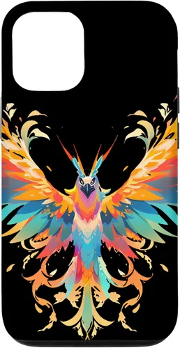 Vista 27 de Funda para iPhone 11 Rising Phoenix Fire Colorful Bird Open Wing Rebirth