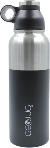 Vista 16 de Brentwood GeoJug - Botella de agua de acero inoxidable aislada al vacío, boca ancha con tapa sin BPA