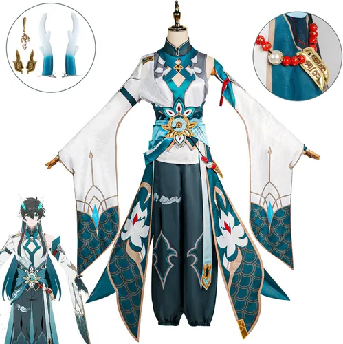 Vista 3 de Juego Honkai Star Rail Imbibitor Lunae Cosplay Traje Ropa Halloween Anime Juegos de rol Vestidos