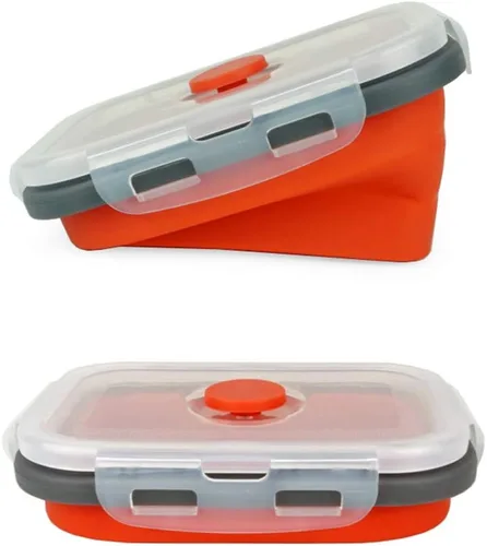 Vista 5 de CCyanzi ECOmorning - Recipientes de silicona para almacenamiento de alimentos, 3 piezas, cuenco de silicona plegable con tapas de silicona