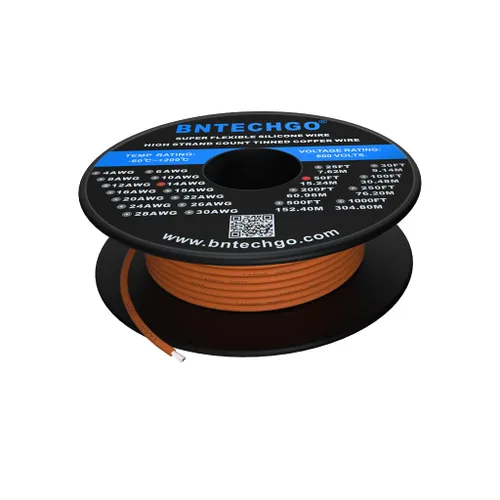Vista 27 de BNTECHGO Carrete de alambre de silicona calibre 14 20 pies rojo y 20 pies negro flexible 14 AWG alambre de cobre estañado trenzado