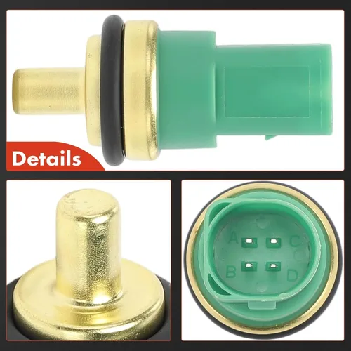 Vista 6 de A-Premium Sensor de temperatura del refrigerante compatible con Audi y Volkswagen