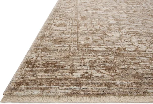 Vista 3 de Loloi Sorrento Collection SOR-01 - Alfombra de pasillo Bark/Natural, 2'-7" x 10'-0" SOR-01 Approx. 3x10 Brown Hallway Entryway Kitchen, Vintage