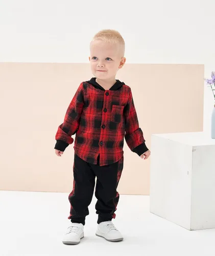 Vista 16 de Conjunto de ropa para bebés y niños pequeños, camisa con capucha y pantalones deportivos para otoño e invierno