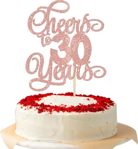 Vista 29 de 1 pieza de decoración para tartas de 40 años con purpurina para pastel de 40 años, 40 años, decoración fabulosa para tartas de cumpleaños de 40 Negro