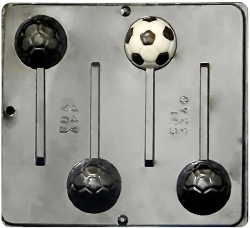 Vista 5 de Bola de fútbol Lollipop Chocolate Candy Mold 3340