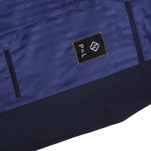 Vista 4 de Conjunto de traje de 2 piezas de ajuste clásico para hombre, chaqueta y pantalones sólidos con dos botones