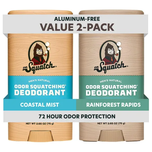 Vista 21 de Dr. Squatch Desodorante natural para hombres, sin aluminio, Summer Citrus + Cool Fresh Aloe, 2.65 oz, 2