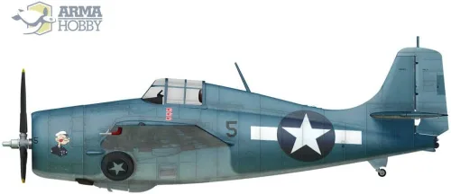 Vista 3 de Arma Hobby Escala 1/72 F4F-4 Wildcat - Kit de aviones de construcción de modelos de plástico, N.º de artículo 70048