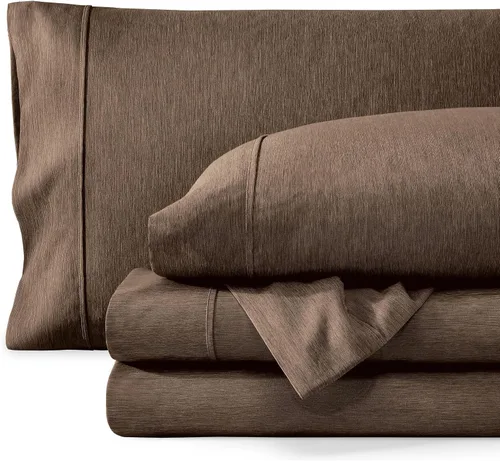 Vista 12 de Bare Home - Juego de sábanas estampadas, 1800 ultra suaves (individual, gris jaspeado) Deep Pockets 6 to 15 Inches, Breathable, Hypoallergenic