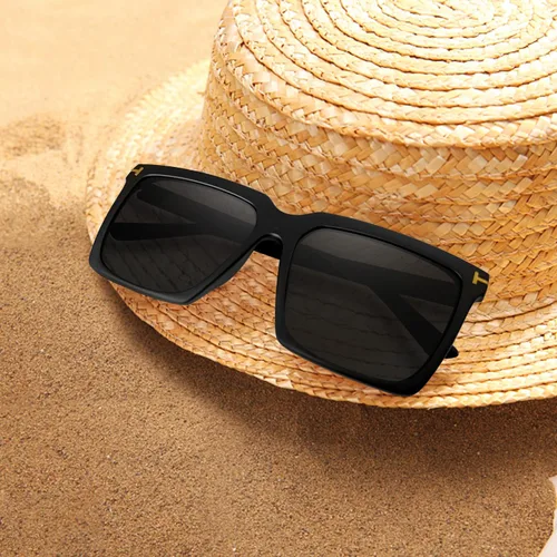Vista 7 de STORYCOAST Gafas de sol cuadradas de gran tamaño para mujer gafas de sol grandes de lujo protección UV400