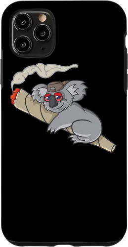 Vista 11 de iPhone 15 Koala fumar marihuana marihuana fumar marihuana Stoner Don't Care Bear Case