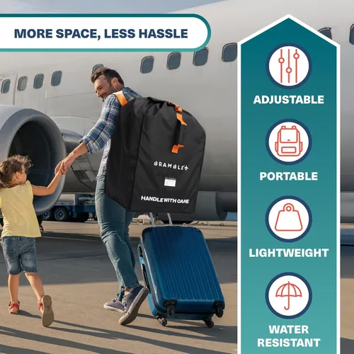 Vista 4 de Bramble - Bolsa de viaje para asiento de automóvil para control de puerta de avión - Bolsa de asiento de automóvil de nailon balístico resistente al
