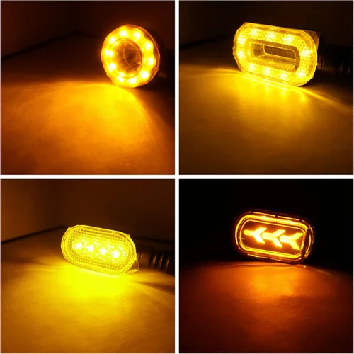 Vista 7 de Luces LED de señal de giro para motocicleta, enchufables, CC 36 V, 48 V, 52 V, 60 V, intermitentes, luces intermitentes, bombillas de giro