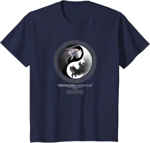 Vista 35 de Cómo entrenar a tu dragón 3 Yin Yang Dragon Camiseta
