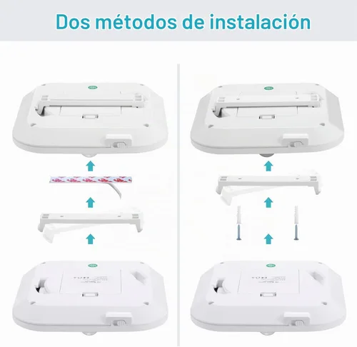Vista 6 de LINEWAY Luz de techo con sensor de movimiento - Luz LED activada por movimiento para interiores, 6000K, 180LM, funciona con batería para armario