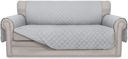 Vista 64 de Easy-Going - Funda reversible para sofá, resistente al agua, con varillas de espuma y correas elásticas, protector de muebles para mascotas y perros