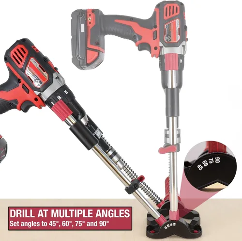 Vista 3 de Milescraft 1318 AccuDrill Mate, taladro con precisión.