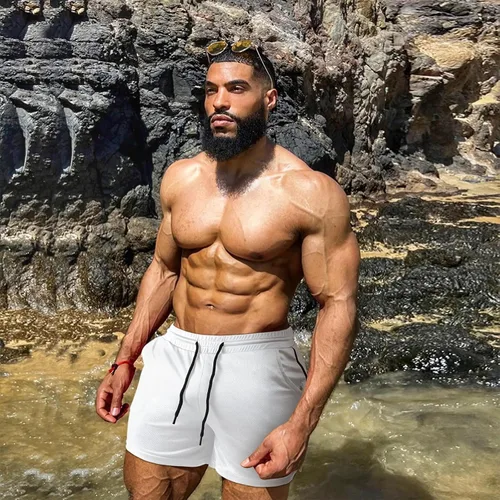 Vista 4 de TEZO Pantalones cortos de entrenamiento para hombre, 5 pulgadas, para gimnasio, atletismo, correr, entrenamiento, de secado rápido, pantalones