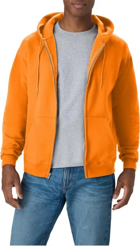 Vista 8 de Hanes Ecosmart - Sudadera con capucha y cremallera completa para hombre Ceniza