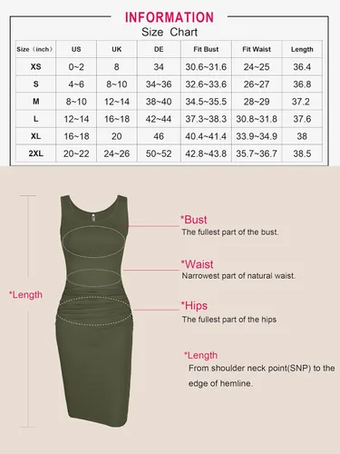Vista 6 de Missufe Vestido ajustado casual hasta la rodilla básico para mujer