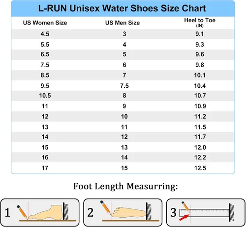 Vista 2 de L-RUN Zapatos de agua atléticos para senderismo para hombre y mujer